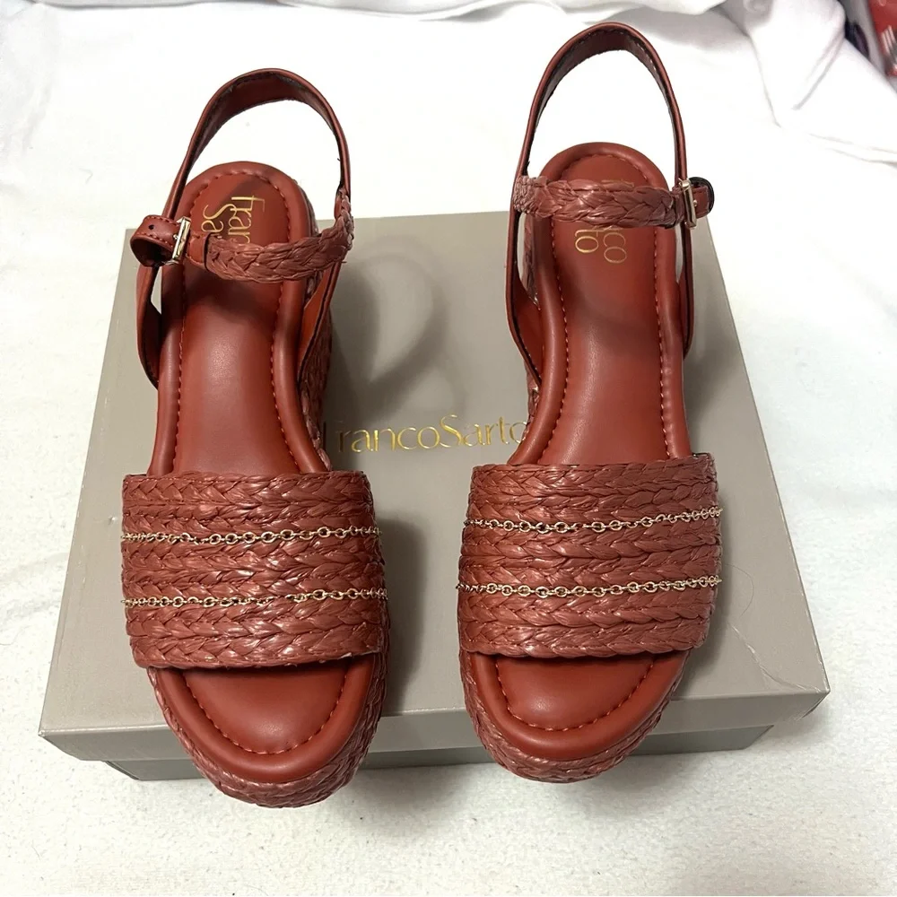 franco sarto peachy Platform Espadrilles  Size 9.5 New June sale